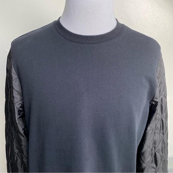 French Connection Quilted Sleeve Sweatshirt - Picture 2 of 13